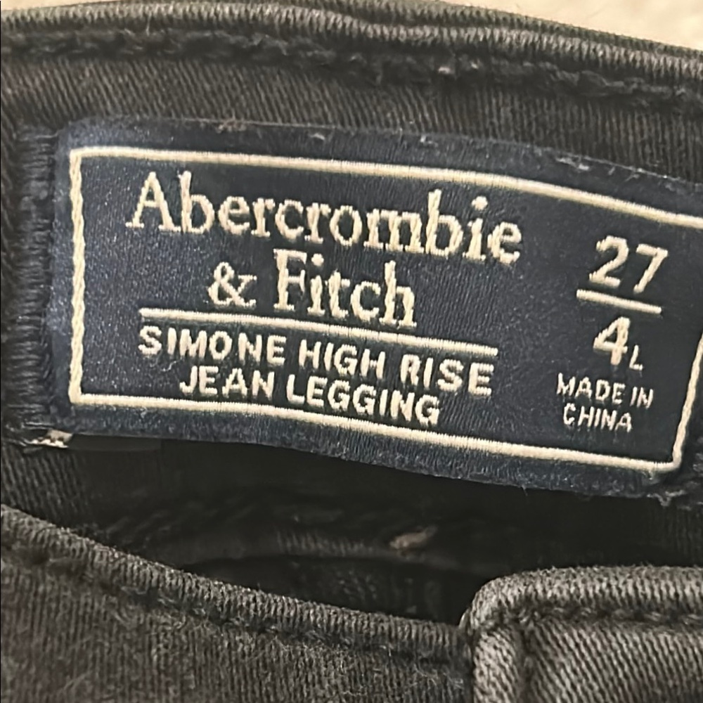 Abercrombie & Fitch Classic Black Women's Jeans legging Sz 27/4